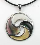 Multicolor round shell pendant for sale online