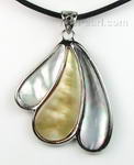 Multicolor fan shaped shell pendant buy bulk online