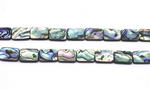 Abalone shell beads, 6x8mm rectangle, natural shell bead on sale