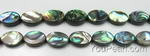 Abalone shell, 8x12mm oval, natural paua shell strand online sale