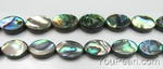 Abalone shell, 10x14mm oval, paua shell beads bulk sale