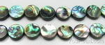 Paua shell, 14x14mm round, natural abalone shell bead bulk sale