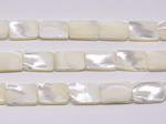 Mother of pearl beads, 13x18mm rectangle, natural MOP beads on sale