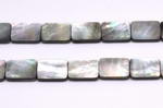 Tahitian shell beads, 13x18mm rectangle, natural black shell beads buy bulk