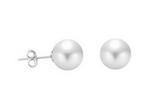 8mm white round shell pearl stud sterling earrings buy online