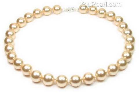Champagne Pearl Bead Necklace, Vintage Pearl Necklace, Champagne Pearl  Beads, Single Strand Necklace, Jewelry Gift for Her - Etsy