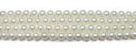4mm round white shell pearl strand, beaded craft supply on sale