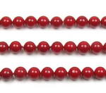 10mm red round shell pearl strand wholesale