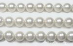 10mm round white shell pearl strand craft supply