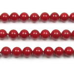 12mm round red shell pearl strand wholesale