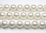 12mm round white shell pearl strand on sale